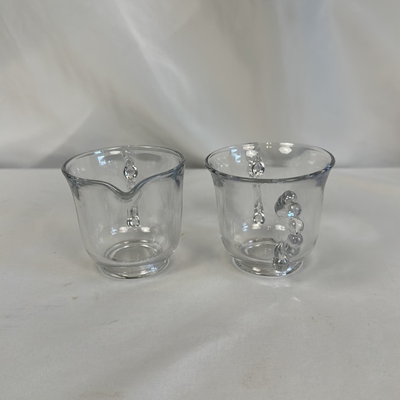 Vintage Imperial Glass Candlewick Set Sugar and Cream dishes - Picture 2 of 15